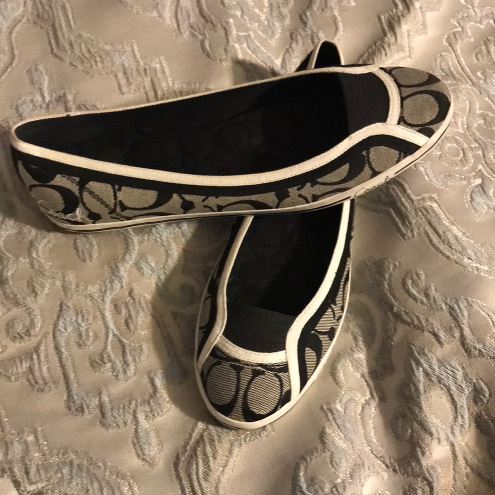 Coach Black and White Shoes